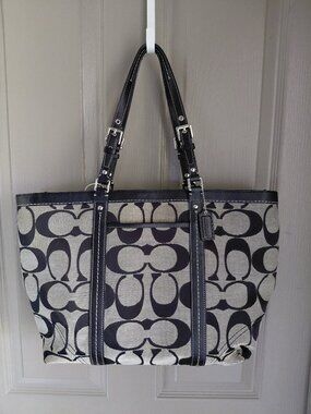 Coach Signature Jacquard Tote Bag